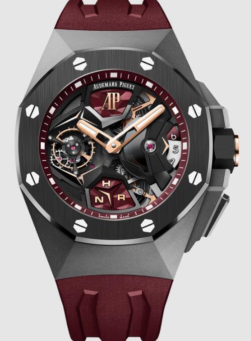 Review Audemars Piguet Concept Replica ROYAL OAK CONCEPT FLYING TOURBILLON GMT 26589IO.OO.D500CA.01 watch - Click Image to Close